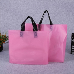 Gift shop carry eco-friendly custom own logo print biodegradable plastic shopping bags with handle