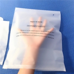Factory Custom Transparent Own Logo Print Resealable Biodegradable Ziplock Frosted Sealing Zipper Lock Bag For Clothes Shoes