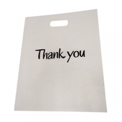 Reusable customized handle plastic shopping bag with leather handle for bags