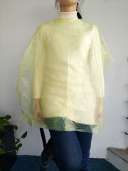 Transparent Haircut Barber Salon Shawl Plastic Disposable Hairdressing Cape