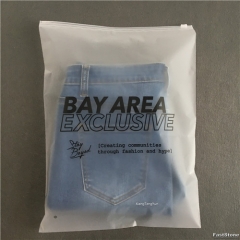 Manufacturer Custom Frosted Poly Bag Packaging Plastic Frosted Slider Bag With Your Own Logo