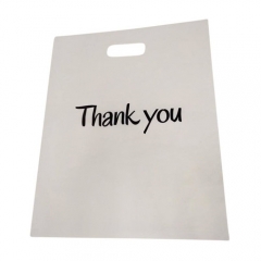 Factory Price PE Custom Printing Die Cut Handle Bag ,Cute Garment Plastic Bags With Logo For Clothes Shopping Gift