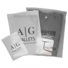 Frosted translucence custom printed clothing packaging clear pvc zipper bag plastic