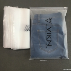 Manufacturer Wholesale Custom Logo Zipper Plastic Bag Plastic Packaging Zipper Bag For Clothing