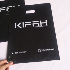 Logo printed PE plastic handle bag die cut shopping bags promotion shopping bag