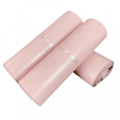 Factory supply custom poly plastic pink shipping mailing bag