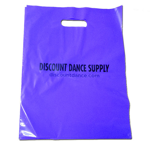 OEM Glossy LDPE Fold Over Die Cut Handle Thick environmentally degradable Plastic Bag Custom Plastic Retail Merchandise