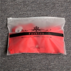 wholesale frosted zipper packaging garment non-transparent zipper bags
