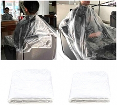 Beauty Custom Barber Salon Logo Printed Hair Cut Hairdressing Waterproof Anti-static Cutting Hairstyling Capes And Smocks Clip