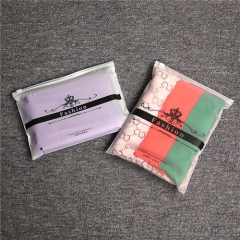 custom printed LOGO zipper plastic bag/zip lock zipper bag