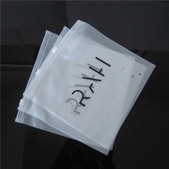 Custom Matte Print Pe zipper Poly Zip Lock Frosted Plastic Packaging Bag For Sweater Clothing