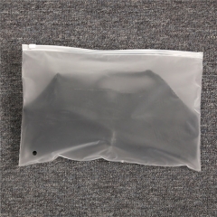 Custom Plastic Waterproof Different Sizes Frosted Reusable Clothes Shirt Packaging Slider zipper Bag