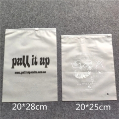 Custom cpe Zipper Packing Clothing Bag With Your logo slider zip lock packing plastic clothing bag