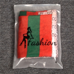 Wholesale Custom Printed Frosted zipper Bags Zip Lock Bags for Shoes Clothing Package