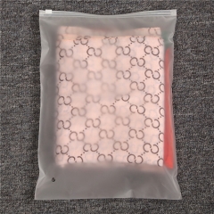 Transparent Frosted Matt non transparent zipper clothing bags for storage shoe/underwear