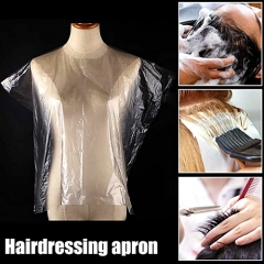 Barbershop Apron Hairdressing Waterproof Haircut PE Disposable Cutting Capes