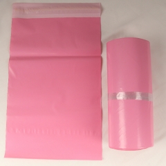 pink shiny color plastic mailing bag compostable mailing bags