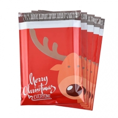 Wholesale Custom Designed Branded 12x15 Candy Cane Christmas Mail Polybag Polymailer Poly Mailers Mailing Bags With Tear Strip