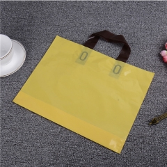 Customized 100% biodegradable and reusable logo print plastic shopping carrier bags for clothes