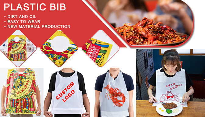 Custom Printed Disposable Plastic Bibs The Perfect Solution for Messy Meals