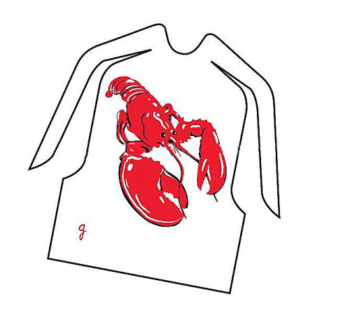 Custom Printed Disposable Restaurant Bib Single Use Plastic Apron Disposable Plastic Pe Crab Lobster Bib