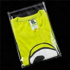 Wholesale Price Custom Self-Adhesive Transparent Pe Opp Plastic Clothes Packaging Clear Bag