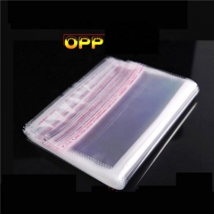Transparent Opp Adhesive Bag With Customized Logo For Garment Or Clothes Packaging Or Promotion