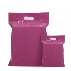 Custom Printed Pink Light Poly Mailers Envelope Plastic Shipping Mailing Bags With Handle