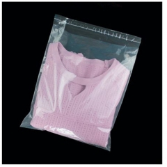 Transparent Opp Adhesive Bag With Customized Logo For Garment Or Clothes Packaging Or Promotion