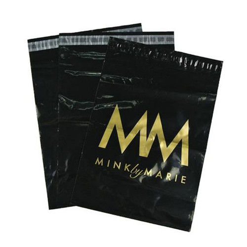 High Toughness Seal Bag Custom Bulk T-Shirt Shipping Bags In Black 