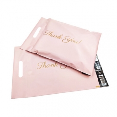 Personalized Printed Colorful Blue Mailers Mailing Reusable Plastic Compostable Mailer Bags With Handle