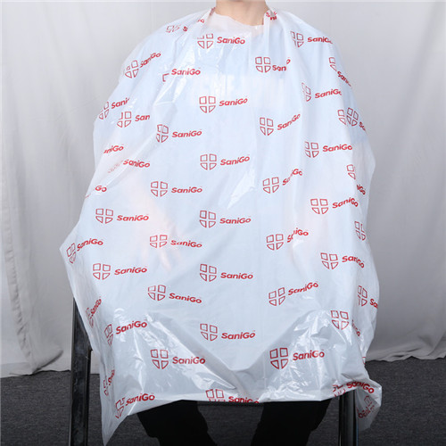 Custom Logo High Quality Disposable Polyester Hairdressing Barber Cutting Cape For Hair Salon