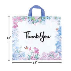 Factory Eco Friendly CustomWholesale Custom Logo Printed Carrier Handle Cute Shopping Bag With Soft Loop Handle