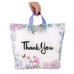 Wholesale Custom Logo Soft Loop Handle Plastic Shopping Hdpe Carry Packaging Bag For Clothing