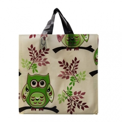 Factory Eco Friendly CustomWholesale Custom Logo Printed Carrier Handle Cute Shopping Bag With Soft Loop Handle