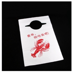 Custom Print Mess Oil Protection Seafood Restaurant Disposable Lobster Bibs For Adults