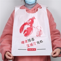 Manufacturer Seafood Lobster Crawfish Restaurant Bib Custom Party Use Disposable Bibs