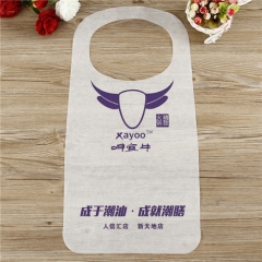 Custom Oil Stains Prevent Non Woven Paper Disposable Bib For Restaurants