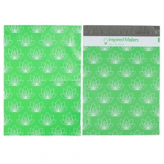 Custom Printed Waterproof Double Adhesive Green Poly Mailer Envelope Mailing Courier Plastic Packaging Shipping Bags