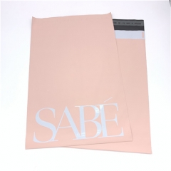 Custom Print Logo Pink Khaki Patterned Poly Mailer Envelope Postal Mailing Shipping Plastic Packages Bags For Clothing Shipping