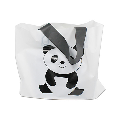 Factory Eco Friendly CustomWholesale Custom Logo Printed Carrier Handle Cute Shopping Bag With Soft Loop Handle