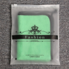 Custom Apparel Clothing Frosted Cpe Zip Lock Plastic T-Shirt Packaging Bags Hdpe Plastic Bag For Clothes Packaging