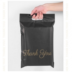 Bespeak Wholesale Thank You Mailer Courier Envelope Plastic Packaging Handle Bag For Shipping