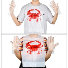 Wholesale Popular Seafood Disposable Adult Custom Restaurant Bib Aprons With Pockets