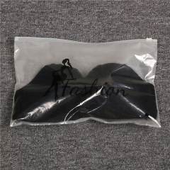Frosted Zipper Bag Translucence Clothing Packaging Bag Clear Matte Ziplock Bag With Custom Logo Printed