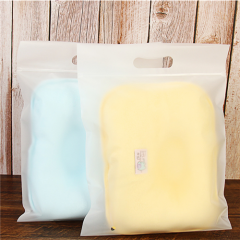 Custom Printed Resealable PE Clothing Plastic Zipper Poly Bag Zip Lock Bag With Handle