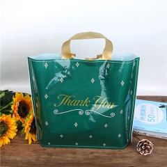 Custom High Quality Durable Ldpe Plastic Tote Carry Shopping Bags with Thank You Printing