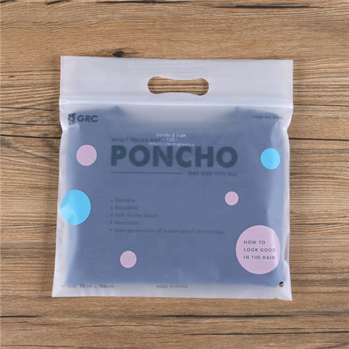 Custom Printed Resealable PE Clothing Plastic Zipper Poly Bag Zip Lock Bag With Handle