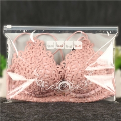 Custom Printing Zipper Lock Bag Clear Plastic Zipper Packaging Bags For Clothing