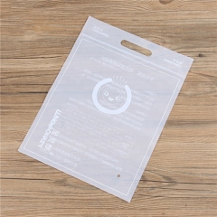 Custom Printing Black Matte Frosted Plastic Zipper Handle Bag Poly Zip Lock Packaging Bags Zipper Bags Plastic With Handle